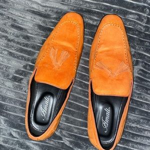 orange dress shoes